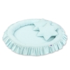 Set: Hanging canopy + Nest with flounce + pillows - mint