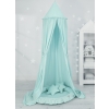 Set: Hanging canopy + Nest with flounce + pillows - mint