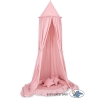 Set: Hanging canopy + Nest with flounce + pillows - pastel pink