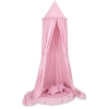 Set: Hanging canopy + Nest with flounce + pillows - pink
