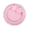 Set: Hanging canopy + Nest with flounce + pillows - pink