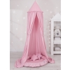 Set: Hanging canopy + Nest with flounce + pillows - pink