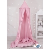 Set: Hanging canopy + Nest with flounce + pillows - pink