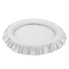 Set: Hanging canopy + Nest with flounce- gray
