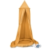 Set: Hanging canopy + Nest with flounce- honey yellow