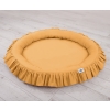 Set: Hanging canopy + Nest with flounce- honey yellow