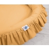 Set: Hanging canopy + Nest with flounce- honey yellow