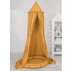 Set: Hanging canopy + Nest with flounce- honey yellow