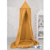 Set: Hanging canopy + Nest with flounce- honey yellow