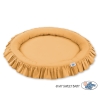 Set: Hanging canopy + Nest with flounce- honey yellow