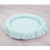 Set: Hanging canopy + Nest with flounce- mint