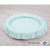 Set: Hanging canopy + Nest with flounce- mint