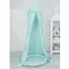 Set: Hanging canopy + Nest with flounce- mint
