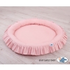 Set: Hanging canopy + Nest with flounce- pastel pink