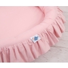 Set: Hanging canopy + Nest with flounce- pastel pink