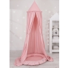 Set: Hanging canopy + Nest with flounce- pastel pink