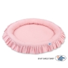 Set: Hanging canopy + Nest with flounce- pastel pink
