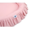 Set: Hanging canopy + Nest with flounce- pastel pink