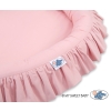 Set: Hanging canopy + Nest with flounce- pastel pink