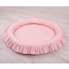 Set: Hanging canopy + Nest with flounce- pastel pink