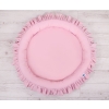 Set: Hanging canopy + Nest with flounce- pink