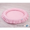 Set: Hanging canopy + Nest with flounce- pink
