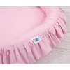 Set: Hanging canopy + Nest with flounce- pink
