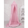 Set: Hanging canopy + Nest with flounce- pink
