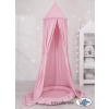 Set: Hanging canopy + Nest with flounce- pink