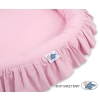 Set: Hanging canopy + Nest with flounce- pink
