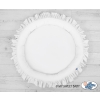 Set: Hanging canopy + Nest with flounce- white