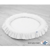 Set: Hanging canopy + Nest with flounce- white