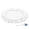 Set: Hanging canopy + Nest with flounce- white