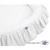 Set: Hanging canopy + Nest with flounce- white