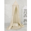 Set: Hanging canopy Dome + Floor play mat + pillows - beige