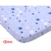 Sheet made of cotton for Baby cot 120x60cm blue stars