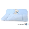 Soft Baby Changing Mat- Bear with bow blue