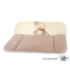 Soft Baby Changing Mat- Bear with bow brown