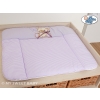 Soft Baby Changing Mat- Bear with bow lilac