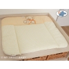 Soft Baby Changing Mat- Bear with bow peach
