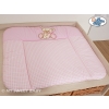 Soft Baby Changing Mat- Bear with bow pink