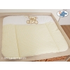 Soft Baby Changing Mat- Bear with bow white