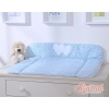 Soft Baby Changing Mat- Hanging Hearts blue flowers