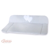 Soft Baby Changing Mat- Hanging Hearts Gray