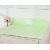 Soft Baby Changing Mat- Hanging Hearts green
