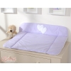 Soft Baby Changing Mat- Hanging Hearts lilac