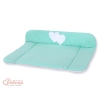 Soft Baby Changing Mat- Hanging Hearts mint