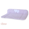 Soft Baby Changing Mat- Hanging Hearts pink flowers