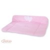 Soft Baby Changing Mat- Hanging Heartspink stripes