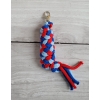 Tether for Hobby Horse made of double - blue/ cornflower/ red